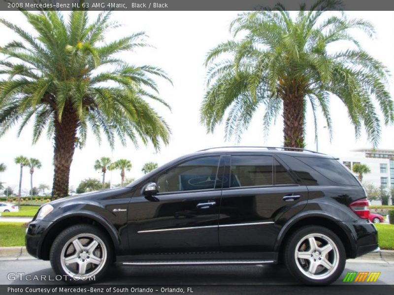 Black / Black 2008 Mercedes-Benz ML 63 AMG 4Matic