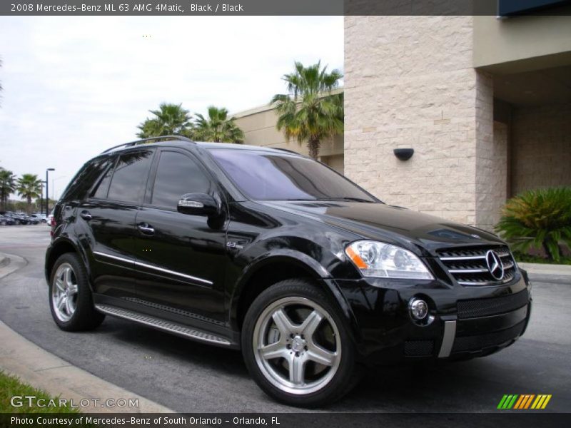 Black / Black 2008 Mercedes-Benz ML 63 AMG 4Matic