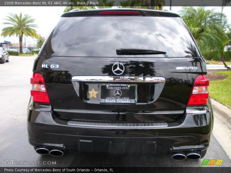 Black / Black 2008 Mercedes-Benz ML 63 AMG 4Matic