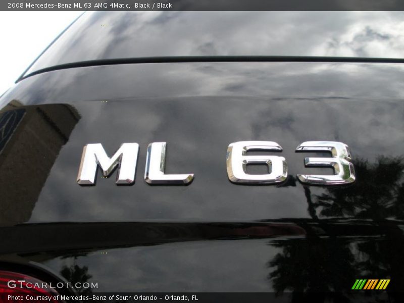 Black / Black 2008 Mercedes-Benz ML 63 AMG 4Matic