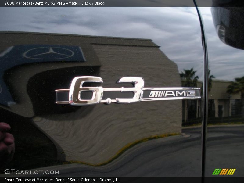Black / Black 2008 Mercedes-Benz ML 63 AMG 4Matic