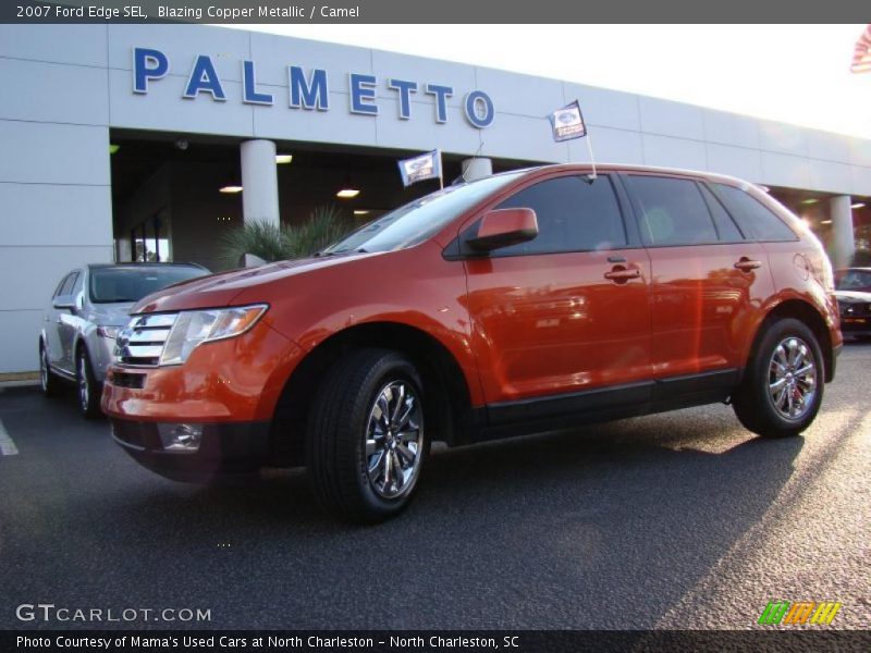 Blazing Copper Metallic / Camel 2007 Ford Edge SEL