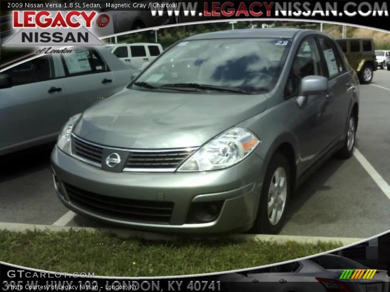 Magnetic Gray / Charcoal 2009 Nissan Versa 1.8 SL Sedan