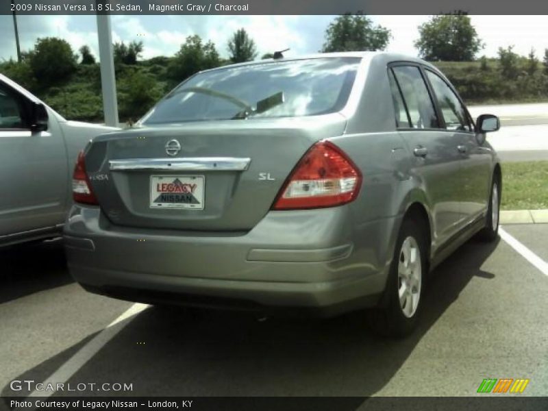 Magnetic Gray / Charcoal 2009 Nissan Versa 1.8 SL Sedan