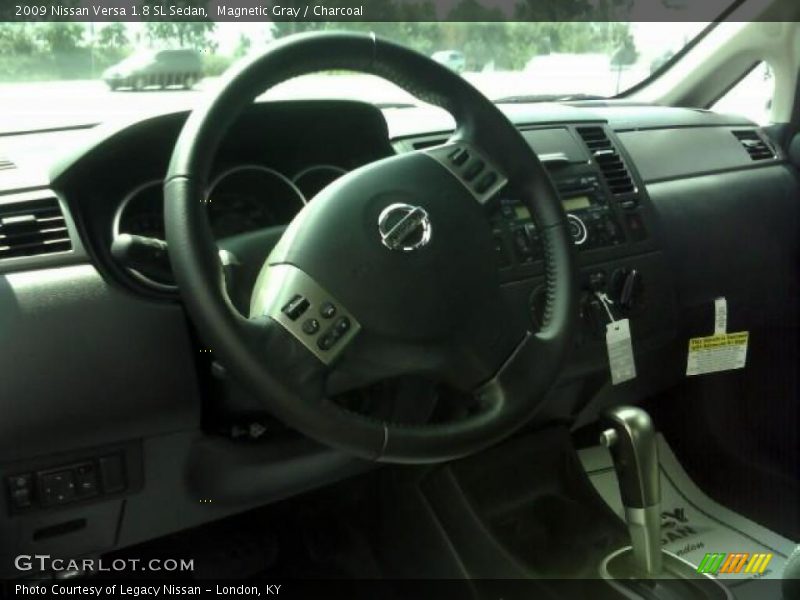 Magnetic Gray / Charcoal 2009 Nissan Versa 1.8 SL Sedan
