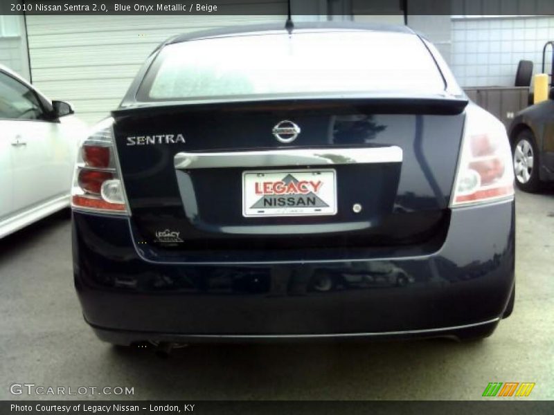Blue Onyx Metallic / Beige 2010 Nissan Sentra 2.0
