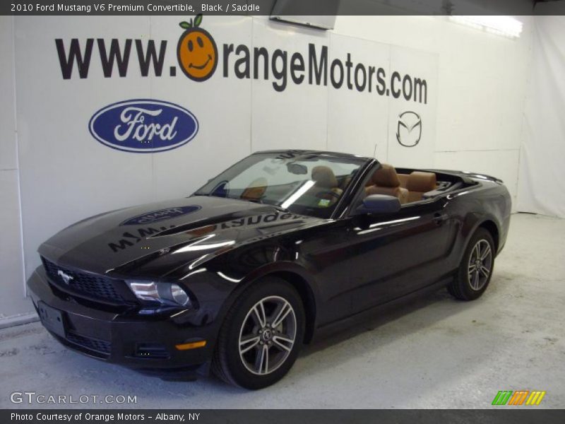 Black / Saddle 2010 Ford Mustang V6 Premium Convertible