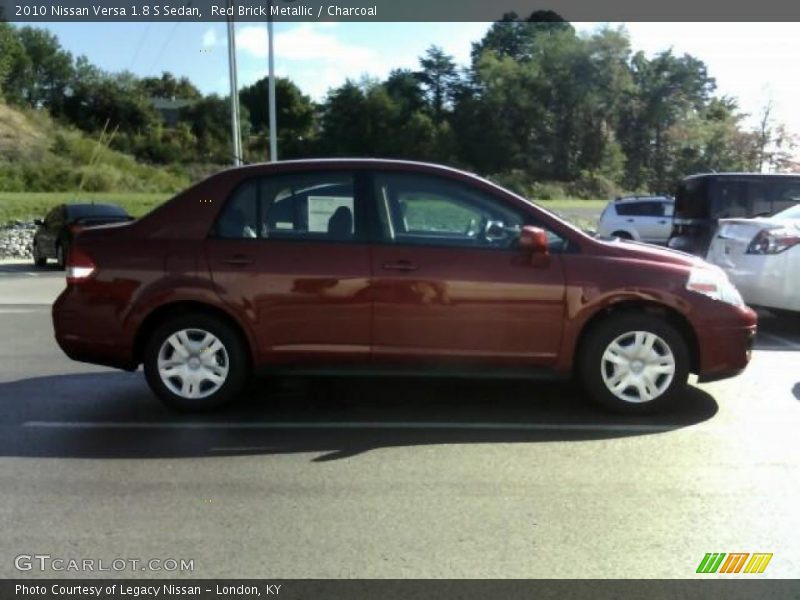 Red Brick Metallic / Charcoal 2010 Nissan Versa 1.8 S Sedan