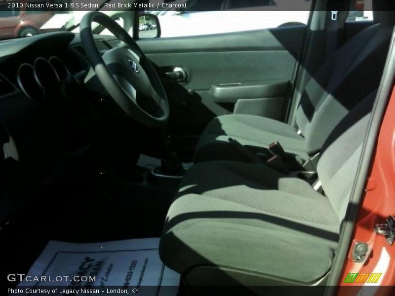 Red Brick Metallic / Charcoal 2010 Nissan Versa 1.8 S Sedan