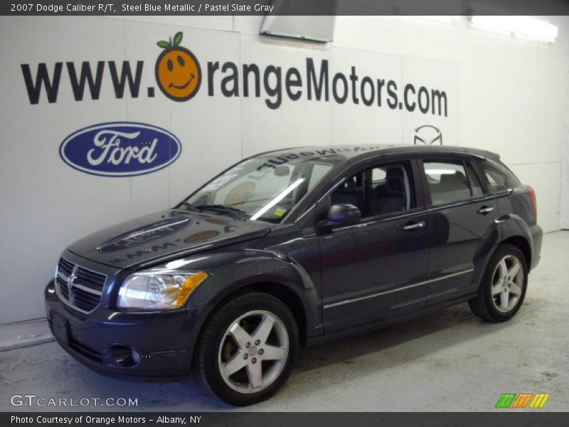 Steel Blue Metallic / Pastel Slate Gray 2007 Dodge Caliber R/T