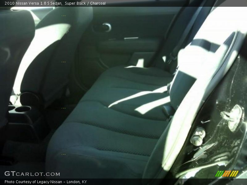 Super Black / Charcoal 2010 Nissan Versa 1.8 S Sedan