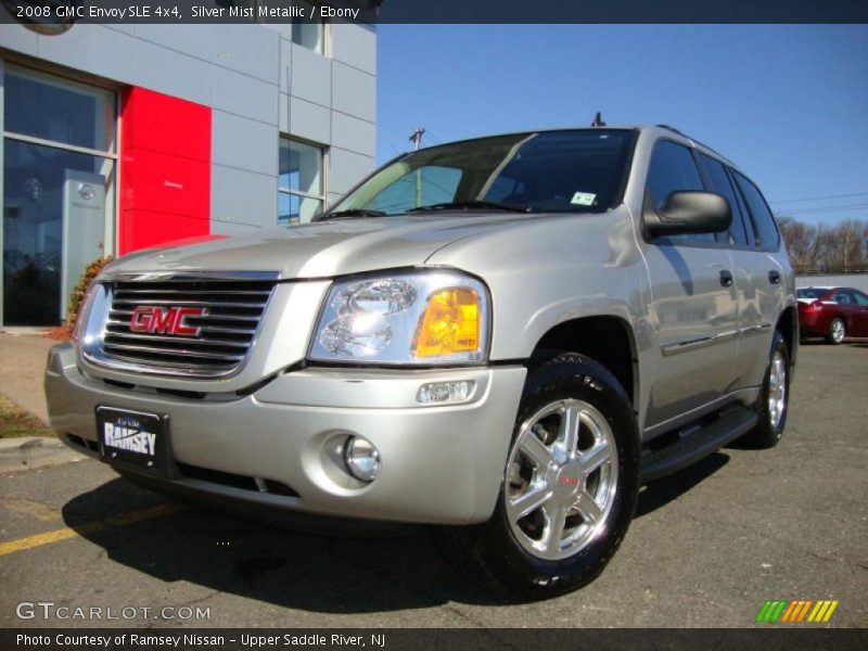 Silver Mist Metallic / Ebony 2008 GMC Envoy SLE 4x4