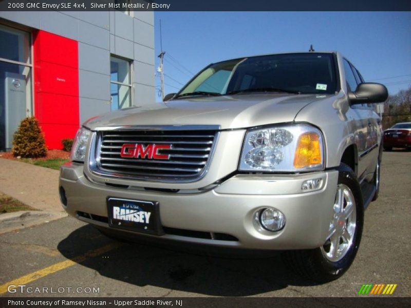 Silver Mist Metallic / Ebony 2008 GMC Envoy SLE 4x4