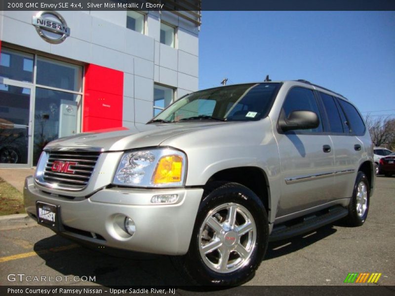 Silver Mist Metallic / Ebony 2008 GMC Envoy SLE 4x4