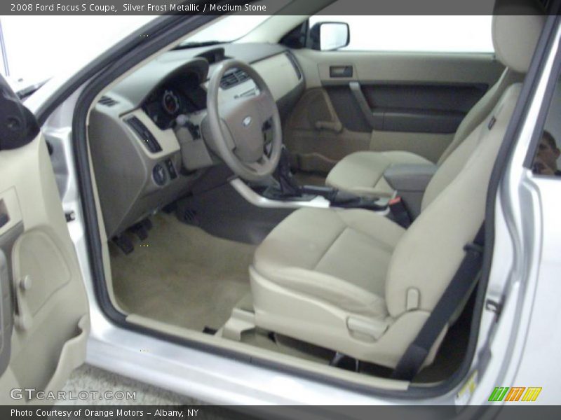 Silver Frost Metallic / Medium Stone 2008 Ford Focus S Coupe