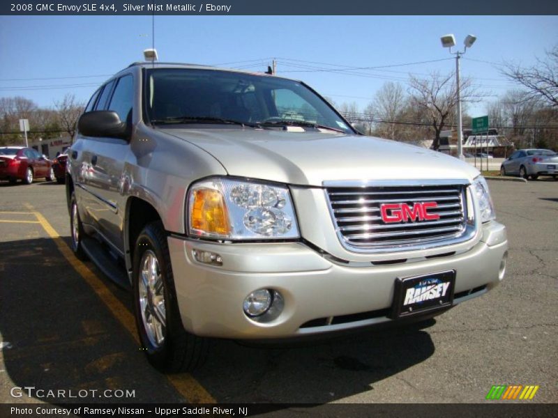Silver Mist Metallic / Ebony 2008 GMC Envoy SLE 4x4