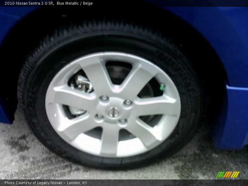 Blue Metallic / Beige 2010 Nissan Sentra 2.0 SR