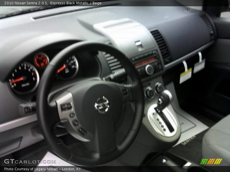 Espresso Black Metallic / Beige 2010 Nissan Sentra 2.0 S