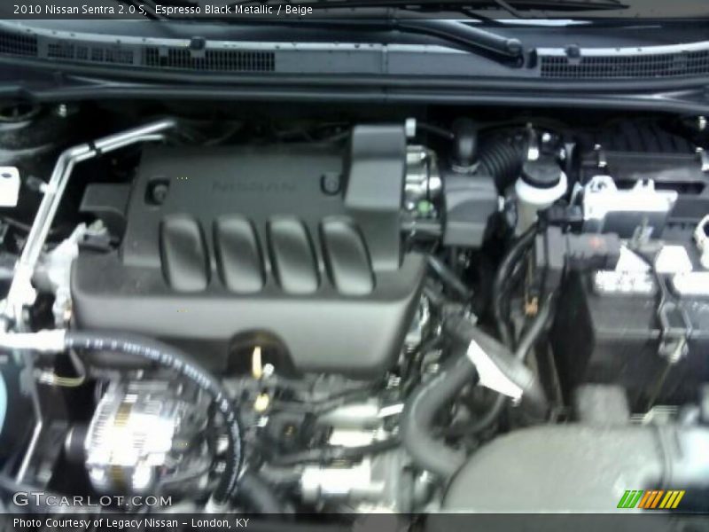 Espresso Black Metallic / Beige 2010 Nissan Sentra 2.0 S