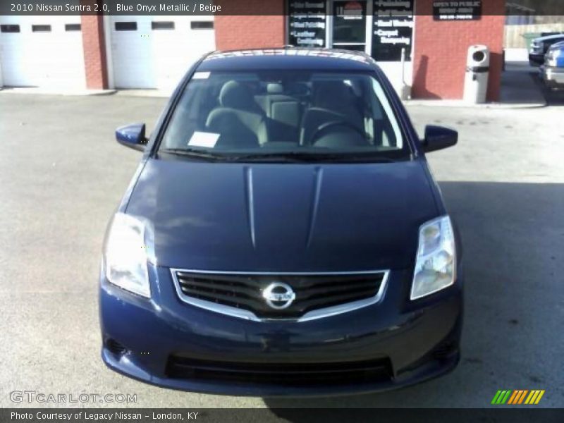 Blue Onyx Metallic / Beige 2010 Nissan Sentra 2.0