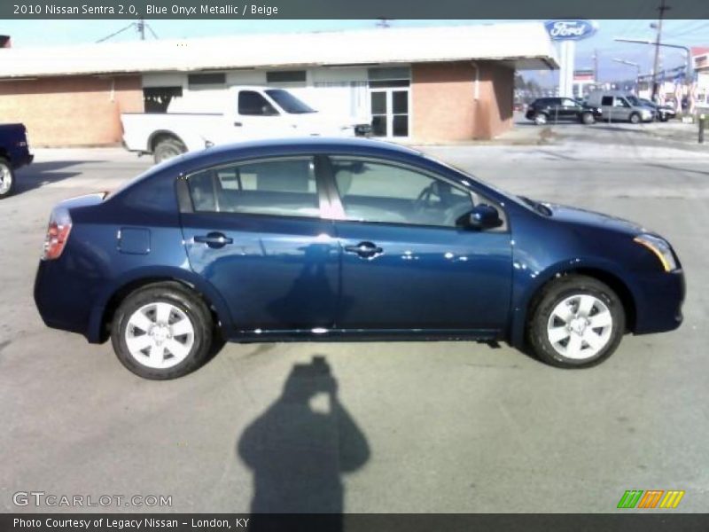 Blue Onyx Metallic / Beige 2010 Nissan Sentra 2.0