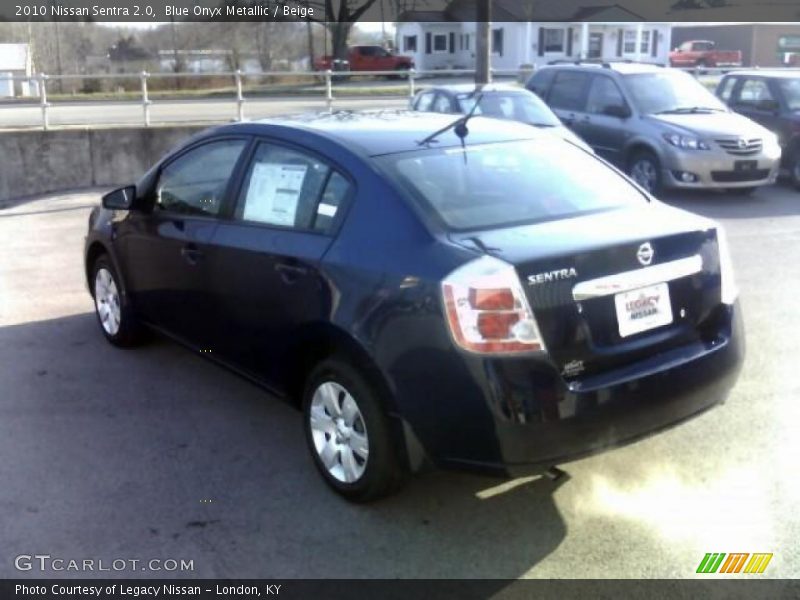 Blue Onyx Metallic / Beige 2010 Nissan Sentra 2.0