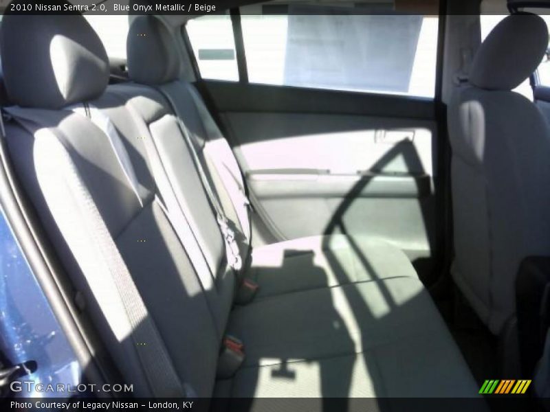 Blue Onyx Metallic / Beige 2010 Nissan Sentra 2.0