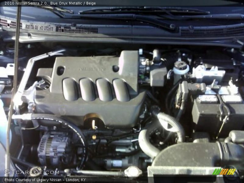 Blue Onyx Metallic / Beige 2010 Nissan Sentra 2.0