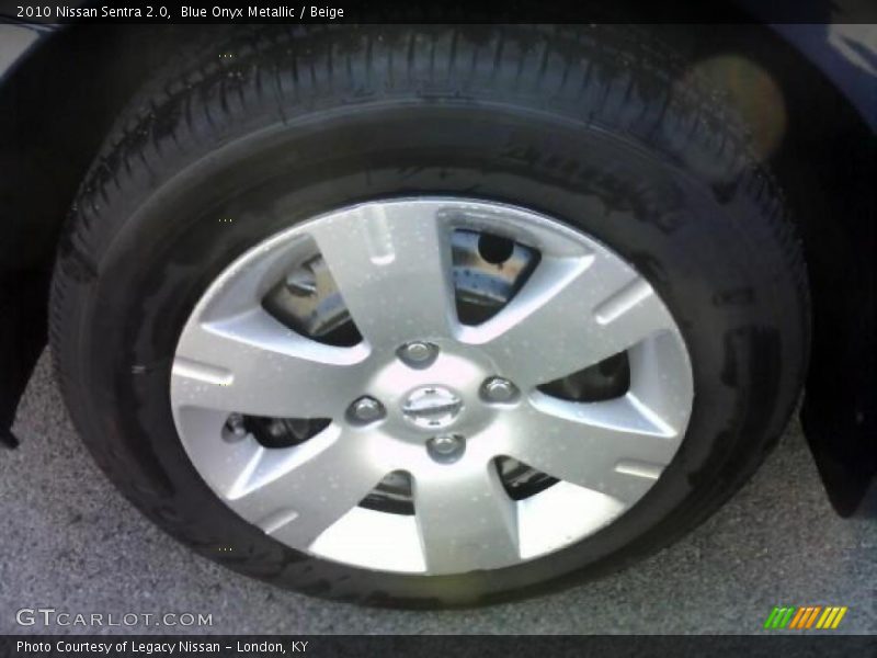 Blue Onyx Metallic / Beige 2010 Nissan Sentra 2.0