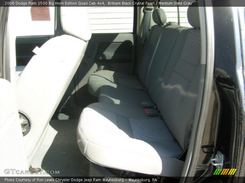 Brilliant Black Crystal Pearl / Medium Slate Gray 2008 Dodge Ram 1500 Big Horn Edition Quad Cab 4x4