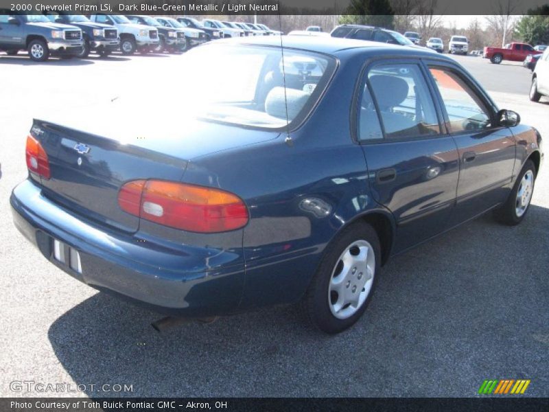 Dark Blue-Green Metallic / Light Neutral 2000 Chevrolet Prizm LSi