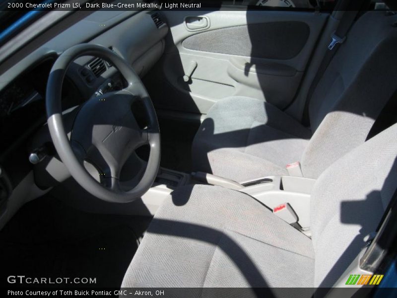 Dark Blue-Green Metallic / Light Neutral 2000 Chevrolet Prizm LSi