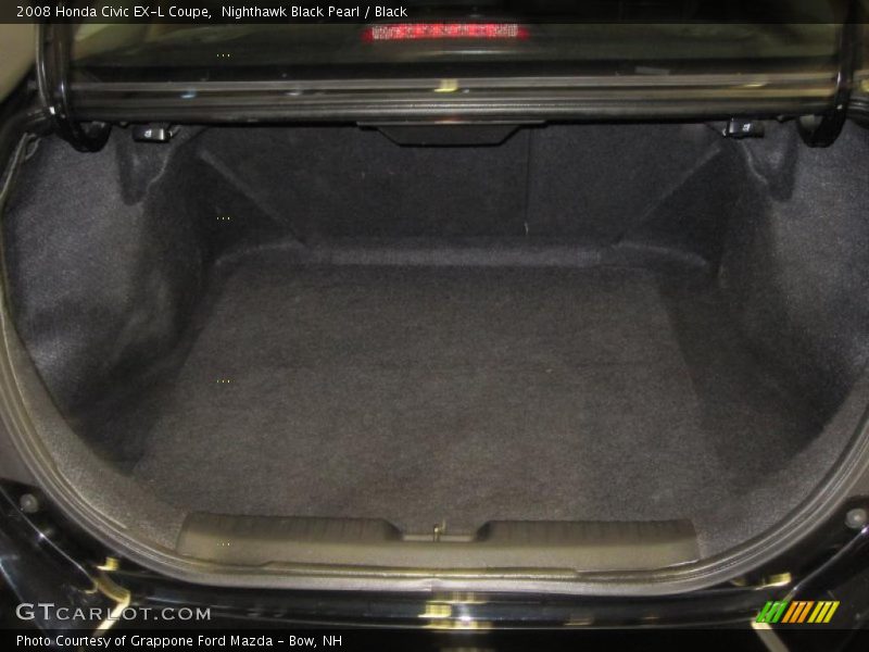 Nighthawk Black Pearl / Black 2008 Honda Civic EX-L Coupe