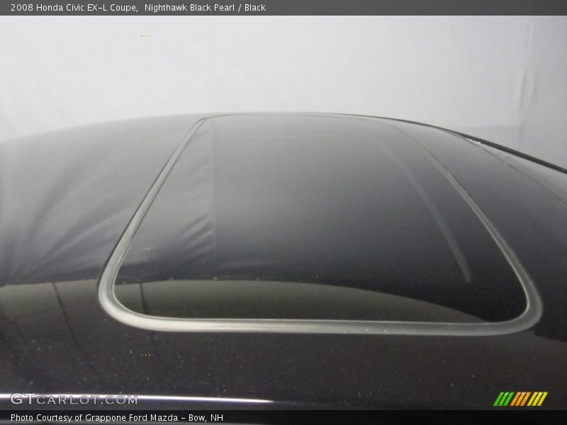 Nighthawk Black Pearl / Black 2008 Honda Civic EX-L Coupe