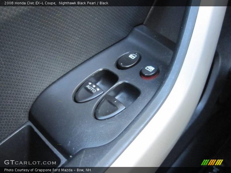 Nighthawk Black Pearl / Black 2008 Honda Civic EX-L Coupe