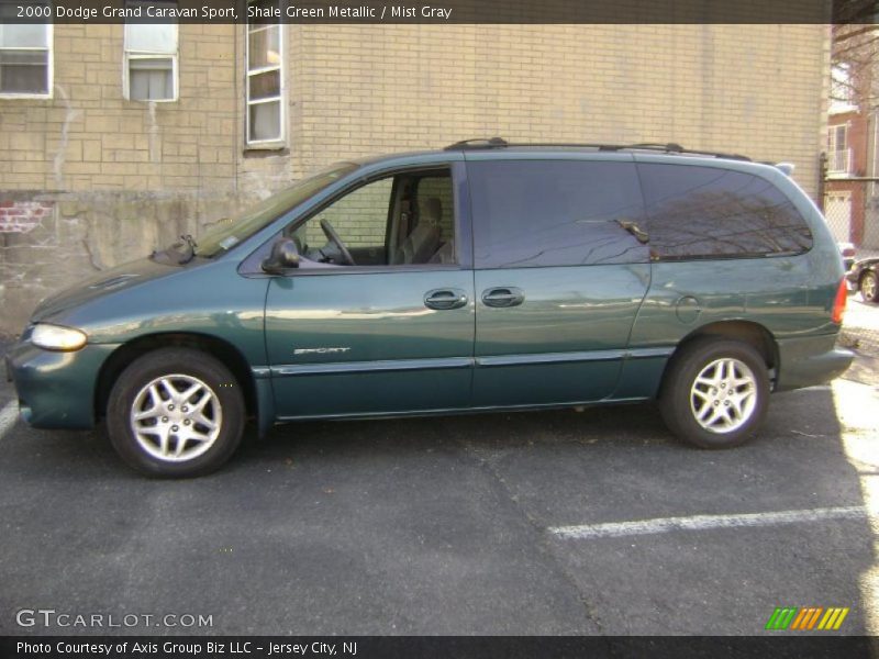 Shale Green Metallic / Mist Gray 2000 Dodge Grand Caravan Sport
