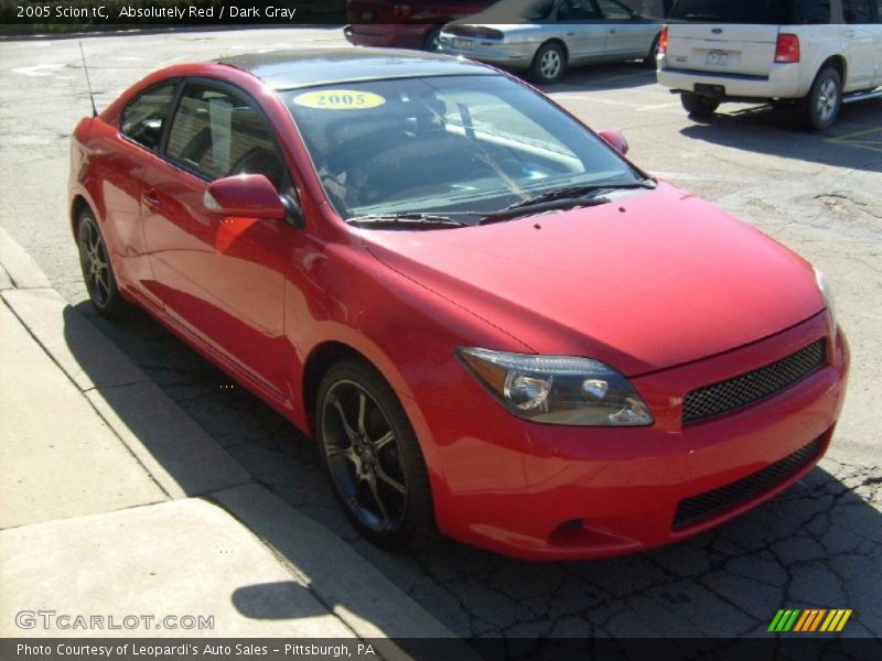 Absolutely Red / Dark Gray 2005 Scion tC