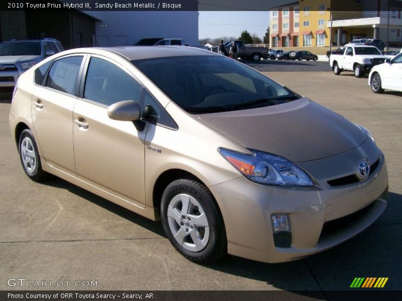 Sandy Beach Metallic / Bisque 2010 Toyota Prius Hybrid III