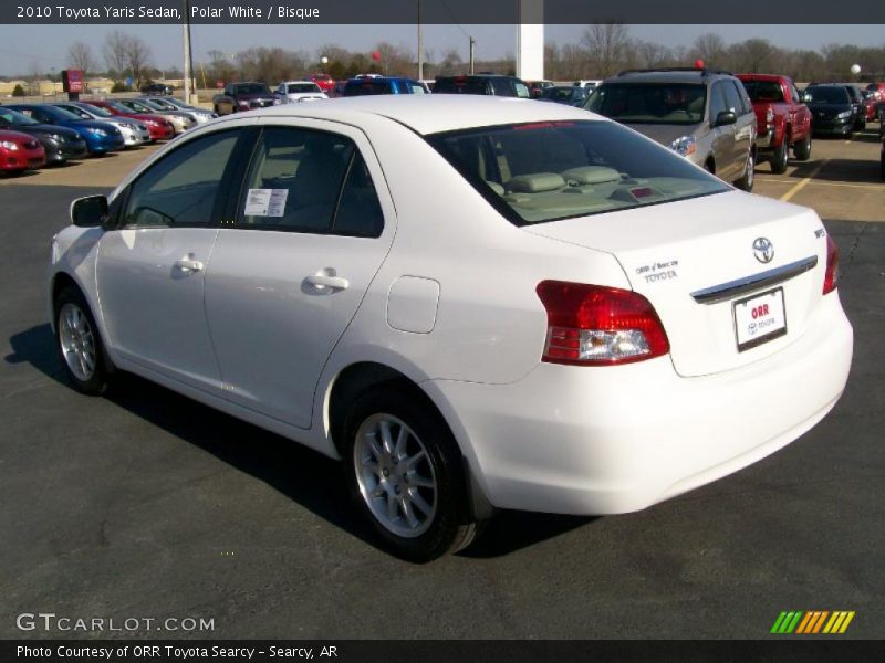 Polar White / Bisque 2010 Toyota Yaris Sedan
