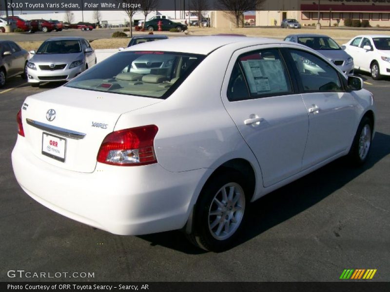 Polar White / Bisque 2010 Toyota Yaris Sedan