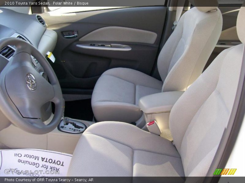 Polar White / Bisque 2010 Toyota Yaris Sedan