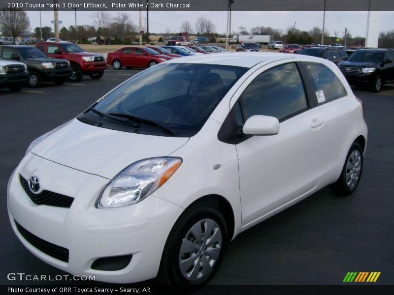 Polar White / Dark Charcoal 2010 Toyota Yaris 3 Door Liftback