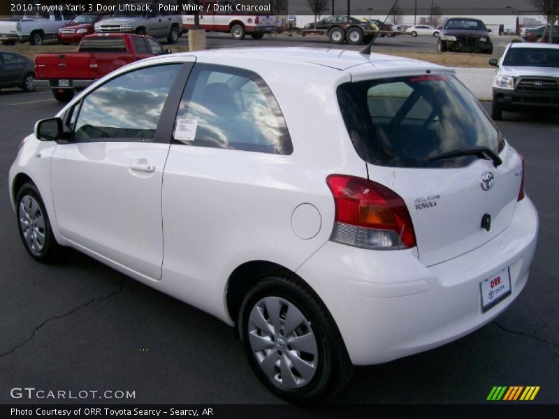 Polar White / Dark Charcoal 2010 Toyota Yaris 3 Door Liftback