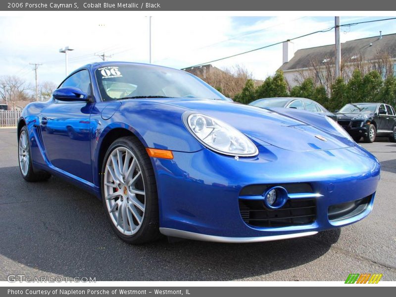 Cobalt Blue Metallic / Black 2006 Porsche Cayman S