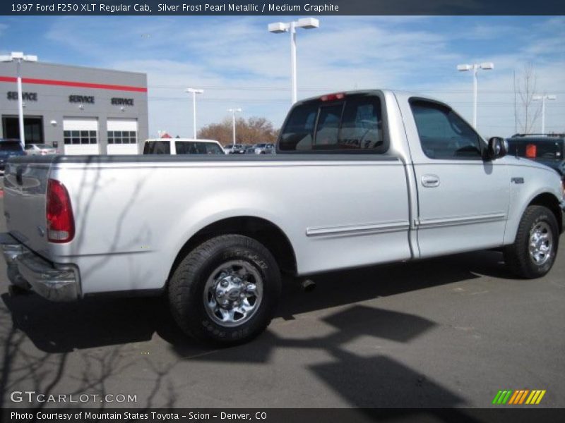 Silver Frost Pearl Metallic / Medium Graphite 1997 Ford F250 XLT Regular Cab