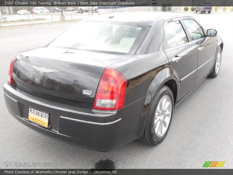 Brilliant Black / Dark Slate Gray/Light Graystone 2007 Chrysler 300 Touring