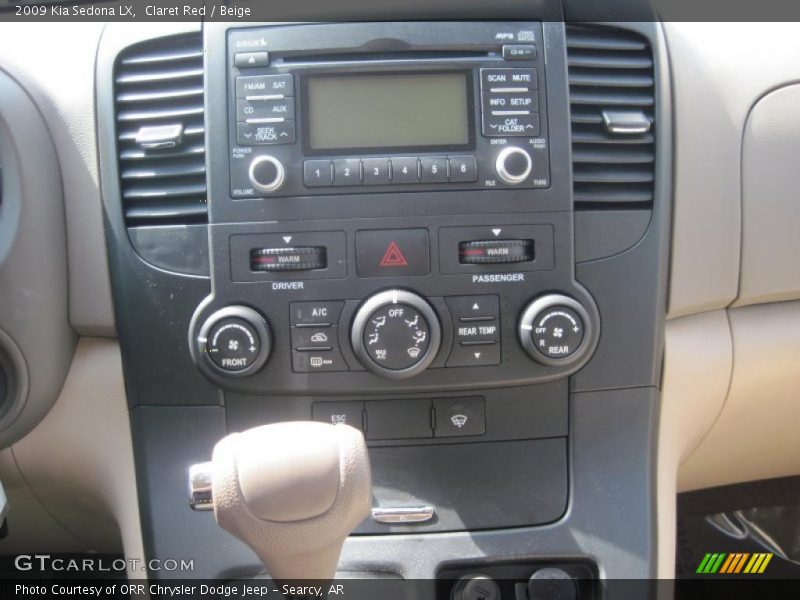 Claret Red / Beige 2009 Kia Sedona LX