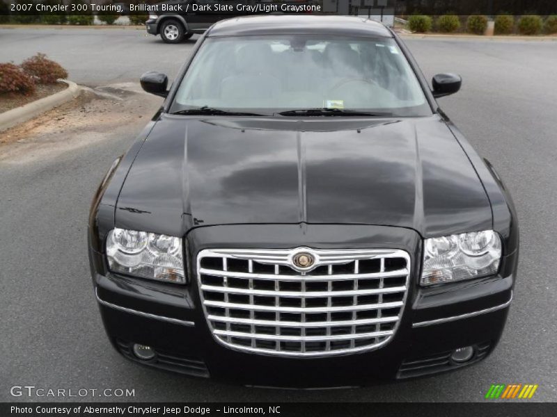 Brilliant Black / Dark Slate Gray/Light Graystone 2007 Chrysler 300 Touring