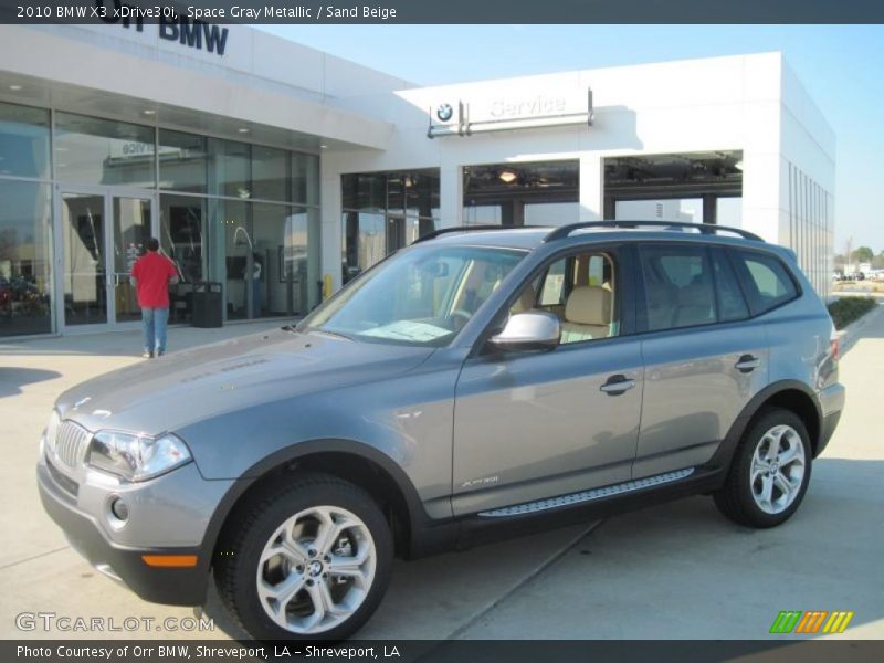 Space Gray Metallic / Sand Beige 2010 BMW X3 xDrive30i