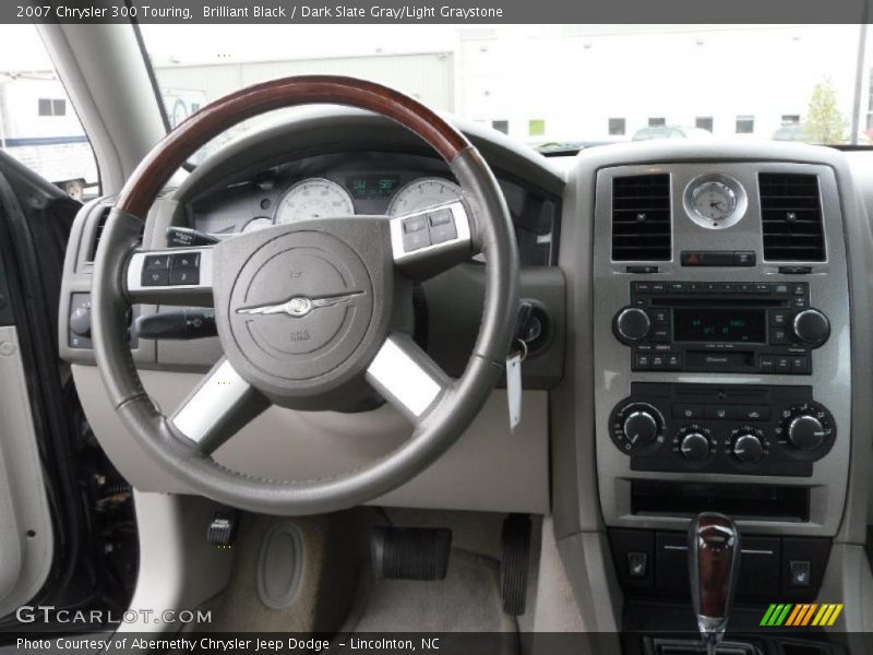 Brilliant Black / Dark Slate Gray/Light Graystone 2007 Chrysler 300 Touring